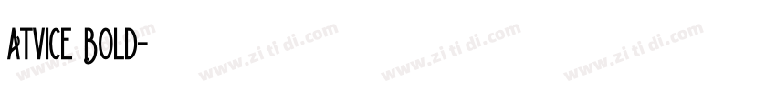 Atvice Bold字体转换
